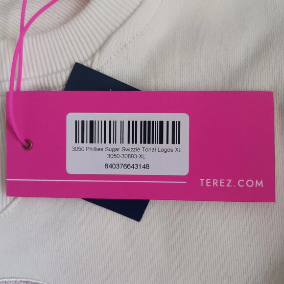 Terez Philadelphia Phillies Sweatshirt Crew Neck MLB Women's Size XL NEW - Picture 14 of 15